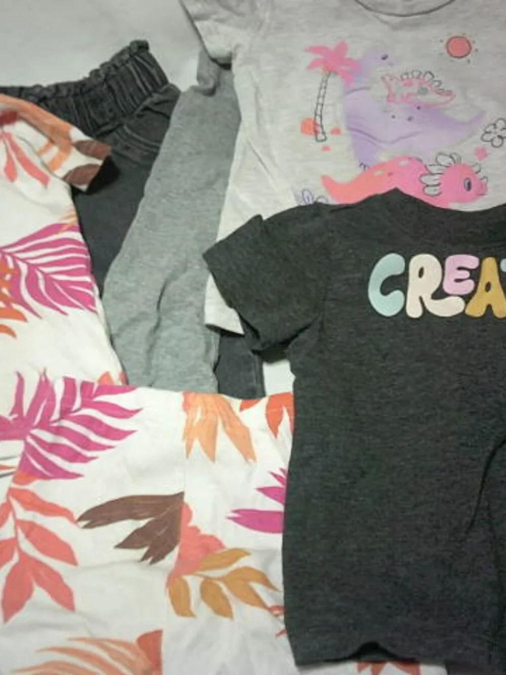 LOT TODDLER GIRLS 2-3T SHORT OUTFIT JEANS PANTS & T-SHIRTS CARTER'S OLD NAVY JOE